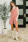 Caught You Staring Ribbed Knit Romper in Rust