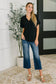 PREORDER: Crinkle Wove V-Neck Blouse in Four Colors