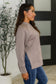 It's The Little Things Relaxed Scuba Pullover in Cocoa