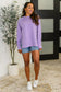 It's The Little Things Relaxed Scuba Pullover in Lavender