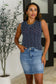 Own the Chill Wavy Striped Top in Navy