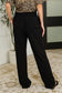 Peachy Keen Straight Leg Trousers in Black