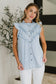 PREORDER: Ruffle Detailed Flutter Sleeve Top