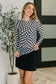 PREORDER: Sheer Long Sleeve Checkered Layering Top in Three Colors