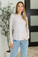 PREORDER: Sheer Long Sleeve Checkered Layering Top in Three Colors
